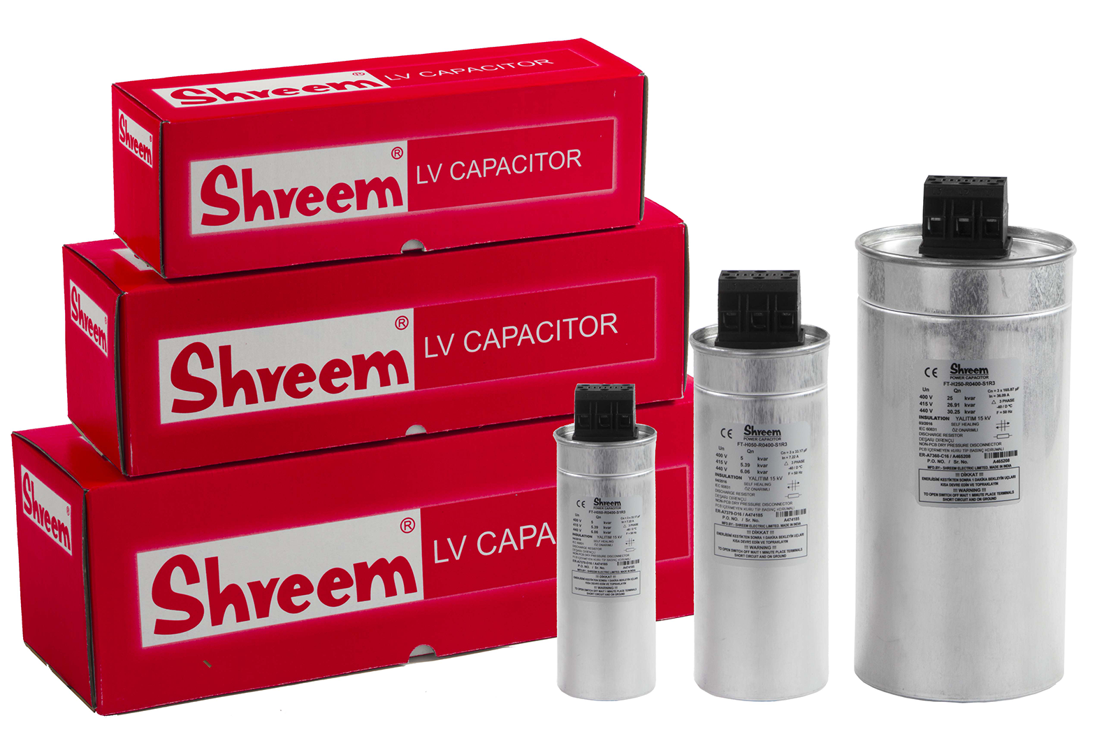 Shreem LV Capacitors – Elektrovar Mühendislik